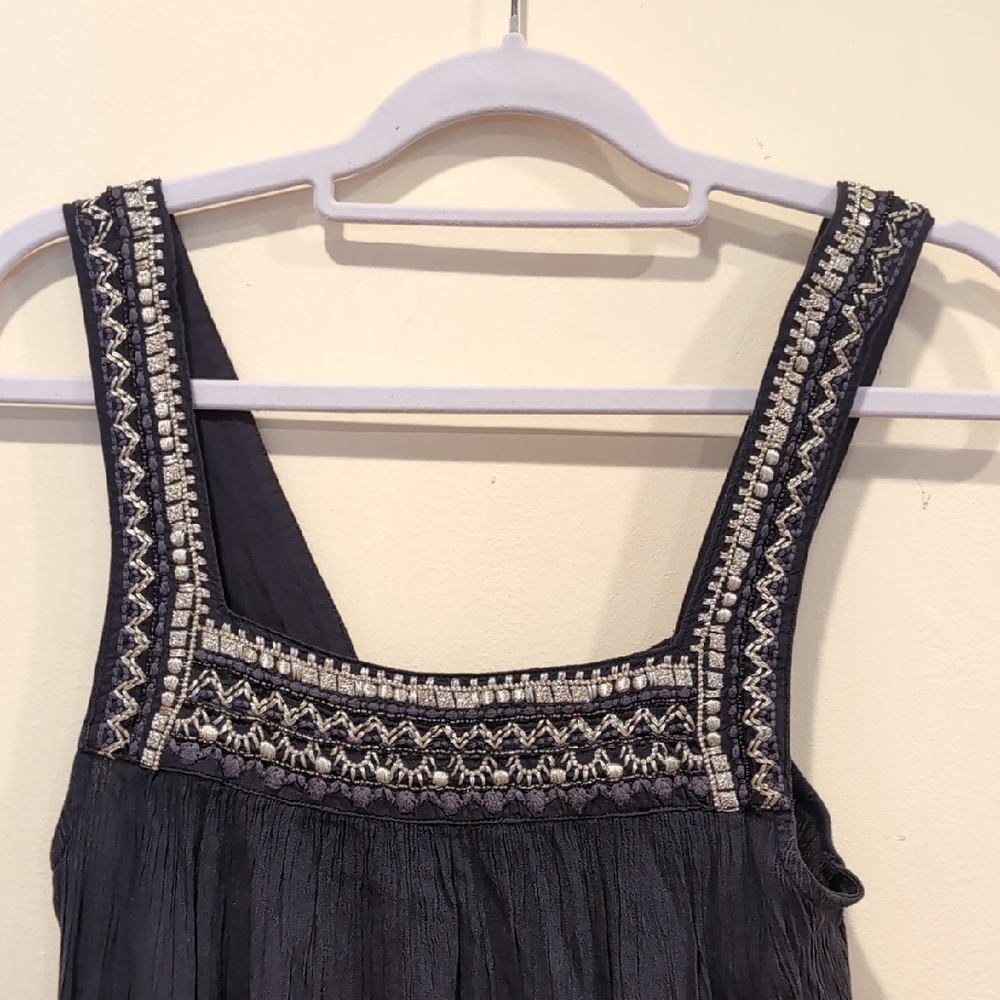 American Eagle Outfitters Black Square Neck Mini Sundress - Picture 3 of 5